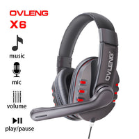 Thumbnail for Ovleng X6 Wired Stereo Headphone with Microphone for Computer Games