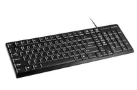 Thumbnail for CLiPtec KLASSIC USB STANDARD KEYBOARD (SPILL-RESISTANT DESIGN) - Black