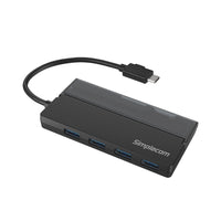 Thumbnail for Simplecom CH330 Portable USB-C to 4 Port USB-A Hub USB 3.2 Gen1 with Cable Storage