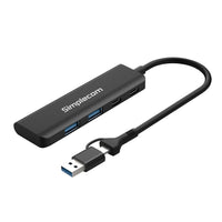 Thumbnail for Simplecom CH385 SuperSpeed USB-A and USB-C 4-Port Combo Hub USB 3.2 Gen 1 (2x USB-A and 2x USB-C Ports)