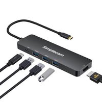 Thumbnail for Simplecom CH545 USB-C 5-in-1 Multiport Adapter Docking Station with 3-Port USB 3.0 Hub PD HDMI