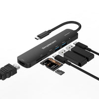 Thumbnail for Simplecom CHT570 USB-C SuperSpeed 7-in-1 Multiport Hub Adapter HDMI 2.0 Docking Station