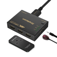 Thumbnail for Simplecom CM303 Ultra HD 3 Way HDMI Switch 3 IN 1 OUT Splitter 4K@60Hz