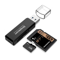 Thumbnail for Simplecom CR301B 2 Slot SuperSpeed USB 3.0 Card Reader