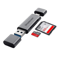 Thumbnail for Simplecom CR402 SuperSpeed USB-C and USB-A SD/MicroSD Card Reader USB 3.2 Gen 1 (USB 3.0)