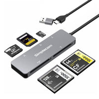 Thumbnail for Simplecom CR407 5-Slot SuperSpeed USB 3.0 and USB-C to CFast/CF/XD/SD/MicroSD Card Reader