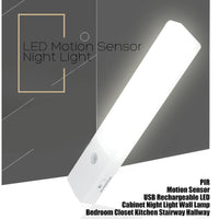 Thumbnail for EL608 Rechargeable Infrared Motion Sensor Wall LED Night Light Torch (Warm White)