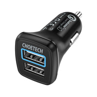 Thumbnail for CHOETECH C0051 Quick Charge 3.0 Tech 30W Car Charger