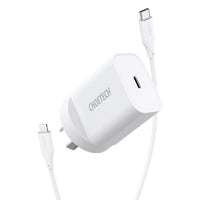 Thumbnail for CHOETECH Q5004CL PD20W USB-C iPhone Fast Charger with MFi Certified USB-C Cable