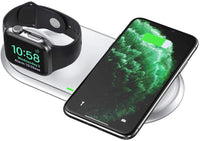 Thumbnail for CHOETECH T317 2-in-1 Dual Wireless Charger Pad (MFI Certified)