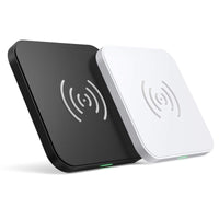 Thumbnail for CHOETECH T511BW Qi Certified Fast Wireless Charging Pad Black And White 2 Pack