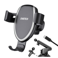 Thumbnail for CHOETECH T536-S Fast Wireless Charging Car Mount Phone Holder