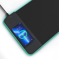 Thumbnail for CHOETECH T543-F RGB Illuminated 15W Wireless Charging Mouse Pad