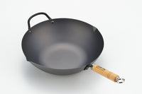 Thumbnail for Yoshikawa Cook-Pal Ren 36cm Premium Carbon Steel Heat Treated Wok with two handles