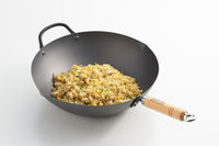 Thumbnail for Yoshikawa Cook-Pal Ren 36cm Premium Carbon Steel Heat Treated Wok with two handles