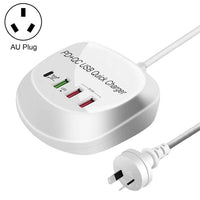 Thumbnail for 4-Port PD+QC3.0 Charger 40W with AU AC Adapter