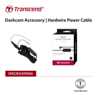 Thumbnail for TRANSCEND TS-DPK2 Dashcam hardwire kit for DrivePro, Micro-B (For DP230 / DP130 / DP110)