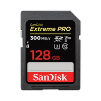 Thumbnail for SanDisk 128GB Extreme PRO SDHC and SDXC UHS-II card SDSDXDK-128G-GN4IN