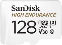 Thumbnail for SANDISK HIGH ENDURANCE MICROSDHC CARD SQQNR 128G UHS-I C10 U3 V30 100MB/S R 40MB/S W SD ADAPTOR SDSQQNR-128G-GN6IA