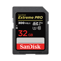 Thumbnail for SanDisk 32GB Extreme PRO SDHC and SDXC UHS-II card SDSDXDK-032G-GN4IN