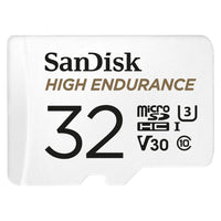 Thumbnail for SANDISK HIGH ENDURANCE MICROSDHC CARD SQQNR 32G UHS-I C10 U3 V30 100MB/S R 40MB/S W SD ADAPTOR SDSQQNR-032G-GN6IA