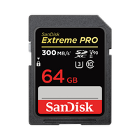 Thumbnail for SanDisk 64GB Extreme PRO SDHC and SDXC UHS-II card SDSDXDK-064G-GN4IN