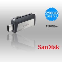 Thumbnail for SanDisk 256GB Dual  USB 3.1 Type-C Flash Drive -SDDDC2-256G