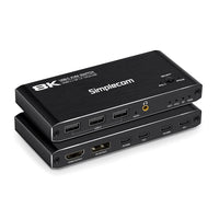 Thumbnail for Simplecom KM470 2-Port USB-C KVM Switch 8K Docking Station HDMI 2.1 DP for Laptop Tablet