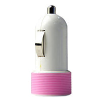 Thumbnail for Huntkey Compact Car Charger for iPad & Smart Phone 5V 2.1A with MFI Cable - Pink (HKB01005021-0B)