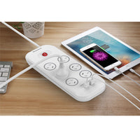 Thumbnail for Huntkey 6-Outlet Surge Protector with 2 USB Charging Outlets (SAC607)