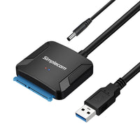 Thumbnail for Simplecom SA236 USB 3.0 to SATA Adapter Cable Converter with Power Supply for 2.5