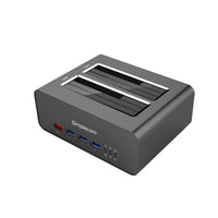 Thumbnail for Simplecom SD352 USB 3.0 to Dual SATA Aluminium Docking Station with 3-Port Hub and 1 Port 2.1A USB Charger