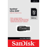 Thumbnail for SanDisk  32GB Ultra Shift  USB 3.0 Flash Drive SDCZ410-032G-G46