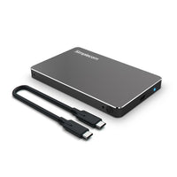 Thumbnail for Simplecom SE219 Aluminium Tool-Free 2.5'' SATA HDD/SSD to USB 3.1 Type C Enclosure Black