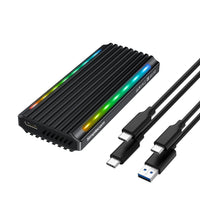 Thumbnail for Simplecom SE525 NVMe / SATA M.2 SSD USB-C Enclosure with RGB Light USB 3.2 Gen 2 10Gbps