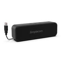 Thumbnail for Simplecom UM228 Portable USB Stereo Soundbar Speaker Plug and Play with Volume Control for PC Laptop