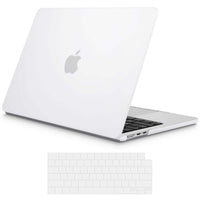 Thumbnail for 15 inch Air 2023 MacBook Air Matte Case  A2941 M2 Chip Hard Shell Case Keyboard Cover White