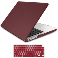 Thumbnail for 15 inch Air 2023 MacBook Air Matte Case  A2941 M2 Chip Hard Shell Case Keyboard Cover Wine Red