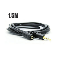 Thumbnail for 1.5m 1/8 Stereo Audio Headphone Extension Cable 3.5mm Male to 3.mm Female M/F