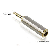Thumbnail for 2.5mm male to 3.5mm STEREO Female Audio Adapter Converter Gold Plated
