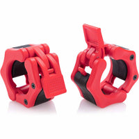 Thumbnail for 2Pcs 2in / 50mm Olympic Dumbbell Clamps Barbell Clamps Collars Clips Bar Plates Collar Clips Red