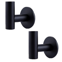 Thumbnail for 2 Pcs Wall Mount Self Adhesive Bathroom Towel Hooks Holder Cloth Hanger Hook Door Hanger Black