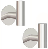 Thumbnail for 2 Pcs Wall Mount Self Adhesive Bathroom Towel Hooks Holder Cloth Hanger Hook Door Hanger Brushed Nickel