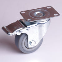 Thumbnail for 3 inch Heavy Duty Caster Wheels Swivel with Brake Locking Casters Castor Wheels Cart Furniture Workbench