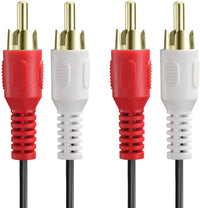 Thumbnail for 3M 2-RCA Male To Male Dual 2RCA Cable, 2 RCA Stereo Audio Cord Connector