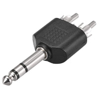 Thumbnail for 1/4 6.35mm Mono Male To 2X RCA male Audio Connector Adapter Splitter