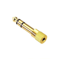 Thumbnail for 3.5mm Stereo Female to 6.35mm Male  Stereo Audio Jack Adapter for Aux Cable Guitar Amplifier Headphone