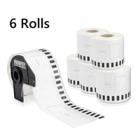 Thumbnail for 6x Print Label for Brother DK22205 Continuous 62mm*30m