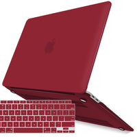 Thumbnail for MacBook Air 13 Inch Case 2020 2019 2018, A1932, A2179,A2337 Shell Case Keyboard Cover Wine Red