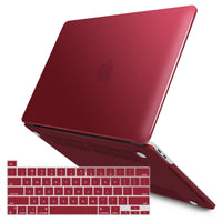 Thumbnail for Wine Red MacBook Pro 13 Inch Case 2016-2023 M1 M2 A2338 A2289 A2251 A2159 Hard Shell Case Keyboard Cover